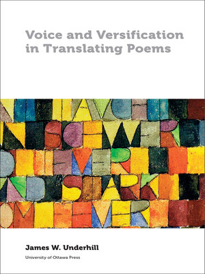 cover image of Voice and Versification in Translating Poems